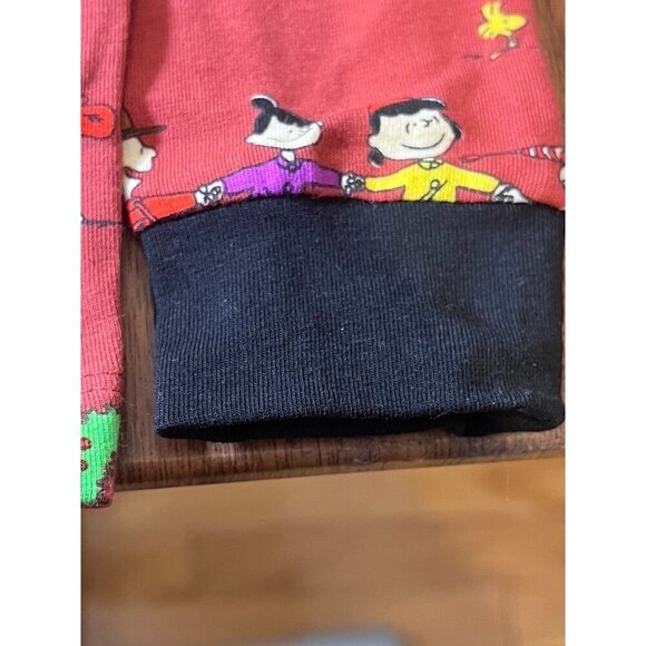 Bedhead Peanuts Christmas Pajama Sets Brown 5T Charlie Brown Snoopy Festive Soft - Picture 5 of 11